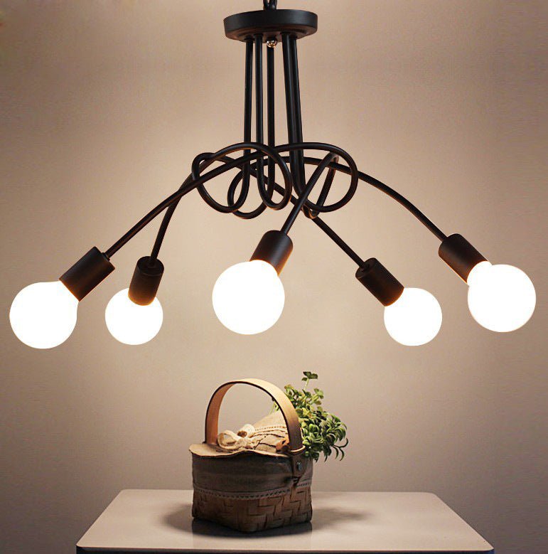 The Minimalist Iron Multi-Light Chandelier