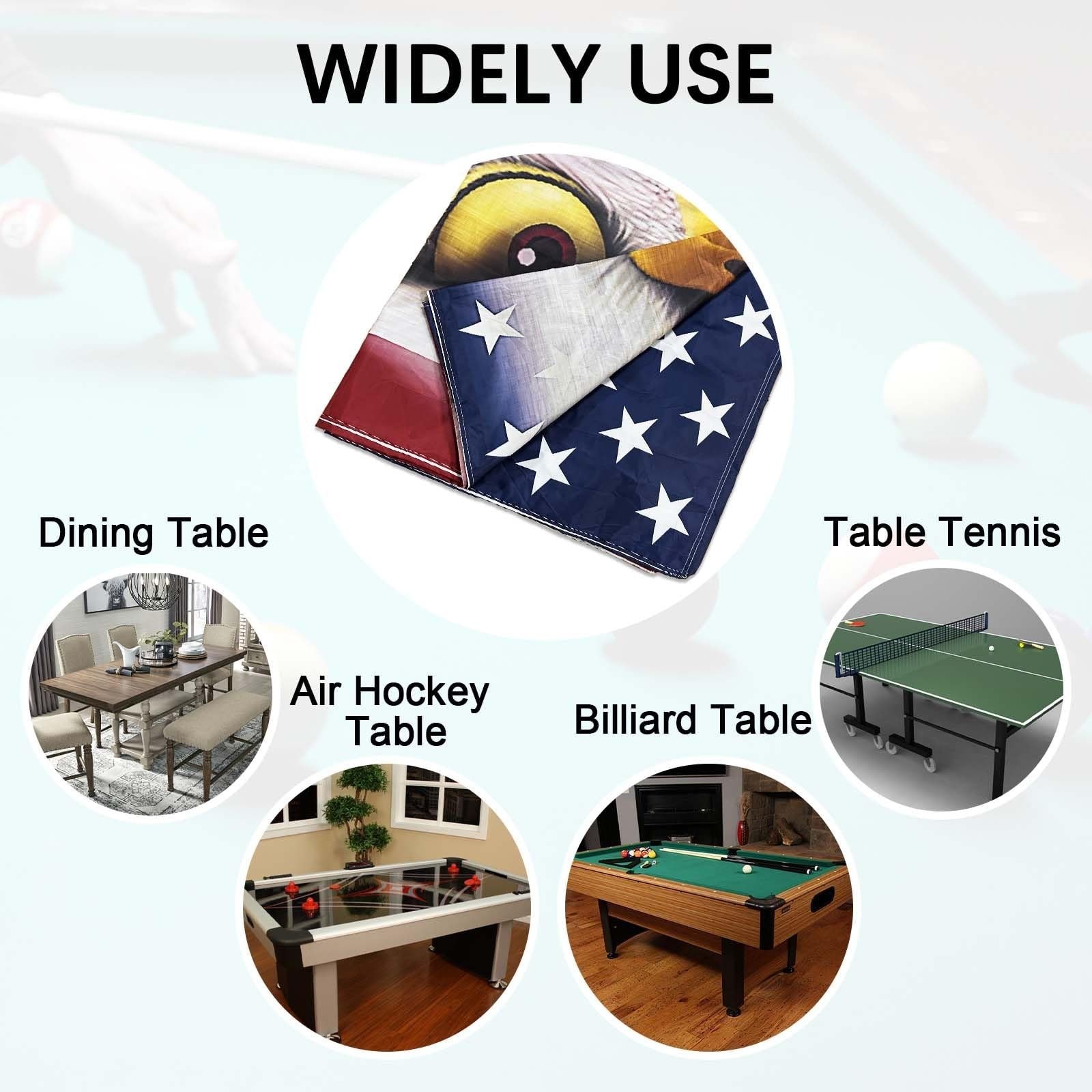 Patriotic Eagle Pool Table Cover (7’)