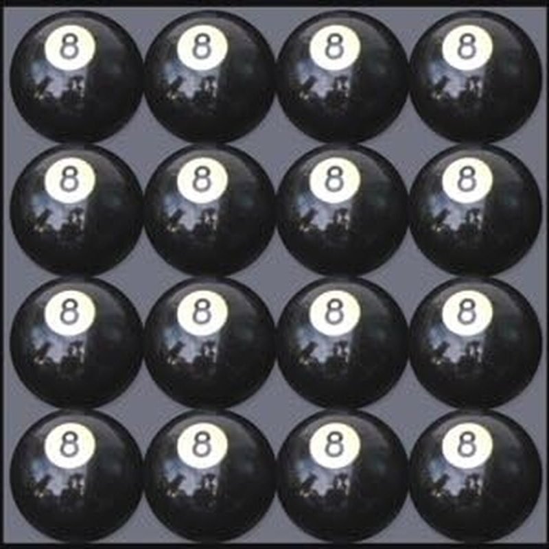 Pool Balls - 16 Piece Cue Ball Set for Pool Table and Display - 2 1/4 Inch 6